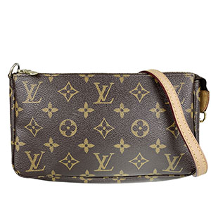 ルイ・ヴィトン モノグラム ポシェット アクセソワール ブラウン ポーチ