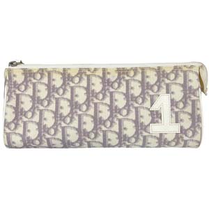 ディオール トロッター PVC パテント ホワイト ピンク ポーチ