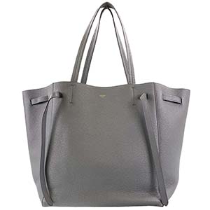 セリーヌ カバ ファントム ミディアム ソフトグレインドカーフスキン グレー トートバッグ