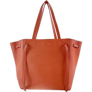 セリーヌ カバ ファントム スモール ソフトグレインドカーフスキン オレンジ トートバッグ