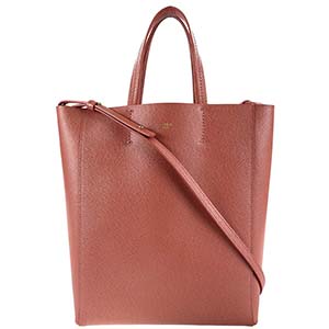 セリーヌ カバ バーティカル スモール ソフトグレインドカーフスキン ピンク 2WAY トートバッグ