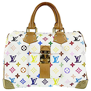 ルイ・ヴィトン モノグラム マルチカラー スピーディ30 ブロン ハンドバッグ