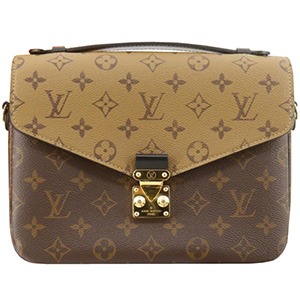 ルイ・ヴィトン モノグラム リバース ポシェット メティス MM マロン 2WAY ショルダーバッグ