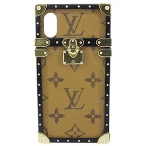 ルイ・ヴィトン モノグラム リバース アイ トランク iPhoneX マロン スマホケース