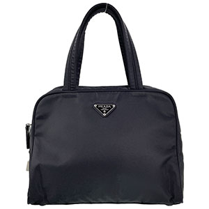 プラダ ナイロン キャンバス ブラック トートバッグ