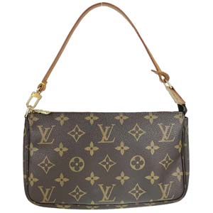 ルイ・ヴィトン モノグラム ポシェット アクセソワール ブラウン ポーチ