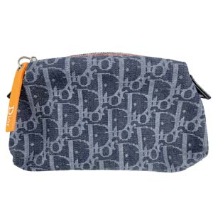 ディオール フライトライン トロッター デニム ネイビー ポーチ