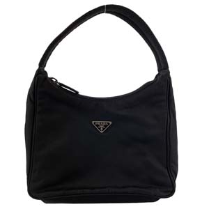 プラダ ナイロン キャンバス ブラック ハンドバッグ