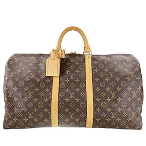 ルイ・ヴィトン モノグラム キーポル60 ブラウン ボストンバッグ