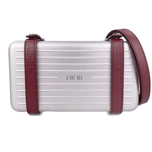 ディオール リモワコラボ ウォレット アルミニウム ピンク パーソナルクラッチバッグ