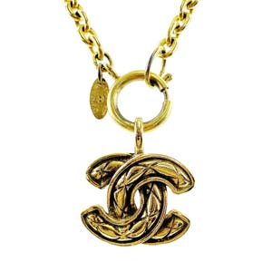 シャネル ゴールドメッキ CCロゴ ゴールド ネックレス