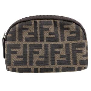 フェンディ ズッカ キャンバス ブラウン ポーチ