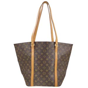 ルイ・ヴィトン モノグラム サック ショッピング ブラウン ショルダーバッグ