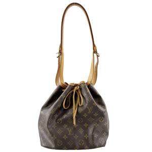 ルイ・ヴィトン モノグラム プチノエ ブラウン ショルダーバッグ