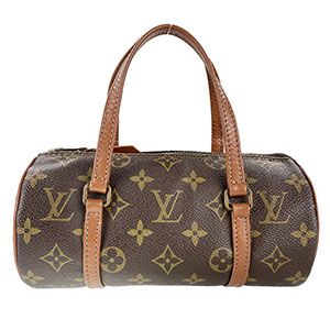 ルイ・ヴィトン モノグラム パピヨン22 旧型 ブラウン ハンドバッグ