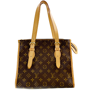 ルイ・ヴィトン モノグラム ポパンクール オ ブラウン トートバッグ