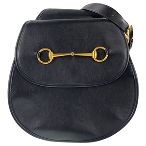 グッチ ホースビット レザー ブラック ボディバッグ