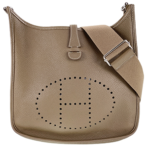 エルメス エヴリン 3 PM トリヨンクレマンス エトゥープ ショルダーバッグ