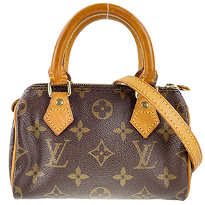 ルイ・ヴィトン モノグラム ミニスピーディ ブラウン 2WAY ハンドバッグ