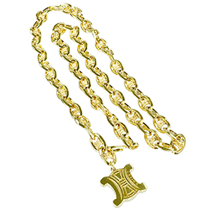 セリーヌ ブラゾン ゴールドメッキ ゴールド チェーン ベルト