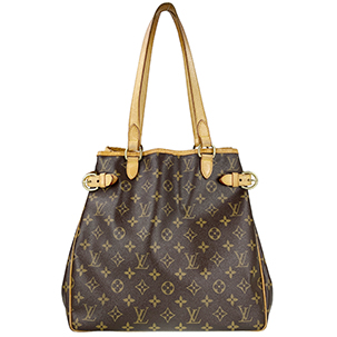 ルイ・ヴィトン モノグラム バティニョール ヴェルティカル ブラウン トートバッグ