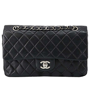 シャネル マトラッセ 25㎝ ラムスキン ブラック ショルダーバッグ