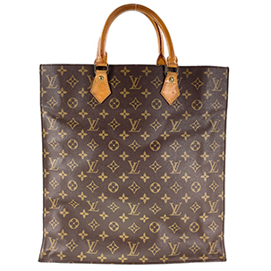 ルイ・ヴィトン モノグラム サックプラ ブラウン トートバッグ