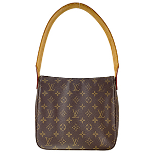 ルイ・ヴィトン モノグラム ルーピングMM ブラウン ショルダーバッグ