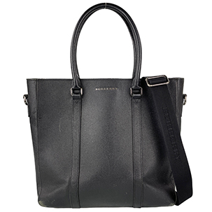 バーバリー レザー ブラック 2WAY トートバッグ