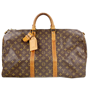 ルイ・ヴィトン モノグラム キーポル50 ブラウン ボストンバッグ