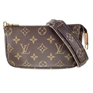 ルイ・ヴィトン モノグラム ポシェット アクセソワール ブラウン ポーチ