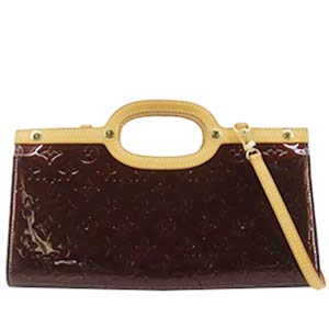 ルイ・ヴィトン モノグラム ヴェルニ ロクスバリー ドライブ アマラント ショルダーバッグ