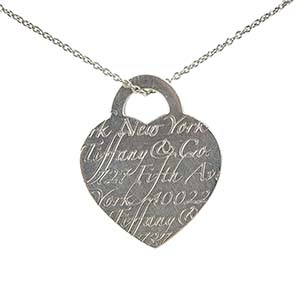 ティファニー ノーツ ハート SV925 シルバー ネックレス