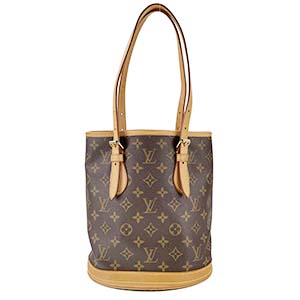 ルイ・ヴィトン モノグラム プチ バケットPM ブラウン ショルダーバッグ