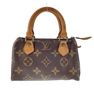 ルイ・ヴィトン モノグラム ミニスピーディ ブラウン ハンドバッグ