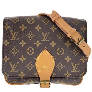 ルイ・ヴィトン モノグラム カルトシエールMM ブラウン ショルダーバッグ