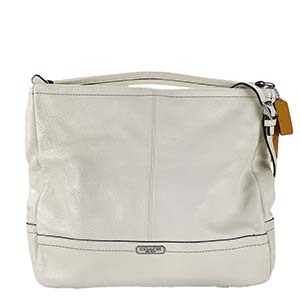 コーチ レザー ホワイト  2WAY ハンドバッグ