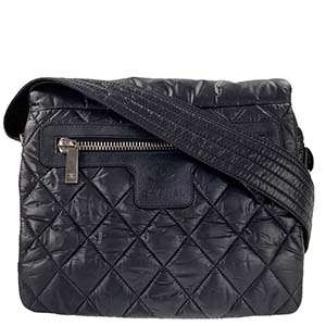 シャネル コココクーン ナイロン ブラック メッセンジャー ショルダーバッグ