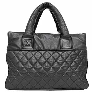 シャネル コココクーン ソフトキャビアスキン ブラック トートバッグ