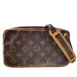 ルイ・ヴィトン モノグラム ポシェット マルリーバンドリエール ブラウン ショルダーバッグ