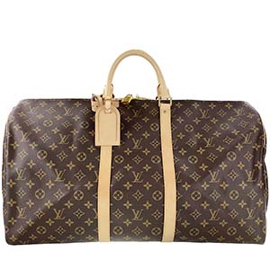 ルイ・ヴィトン モノグラム キーポル55 ブラウン ボストンバッグ