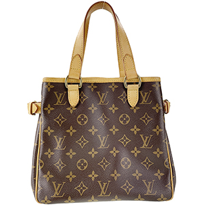 ルイ・ヴィトン モノグラム バティニョール ブラウン ハンドバッグ