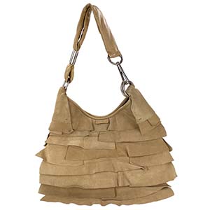 サンローラン サントロペ スエード キャメル ショルダーバッグ