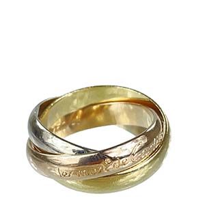 カルティエ トリニティ 750 YG WG PG 48号 指輪