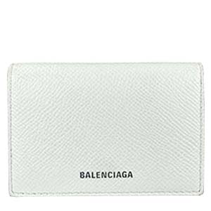 バレンシアガ ヴィル レザー ホワイト ミニ ウォレット 財布