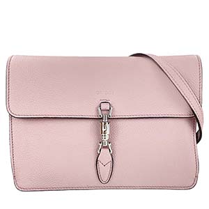 グッチ ニュージャッキー レザー ピンク ショルダーバッグ