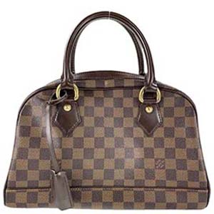 ルイ・ヴィトン ダミエ エベヌ ドゥオモ ブラウン ハンドバッグ