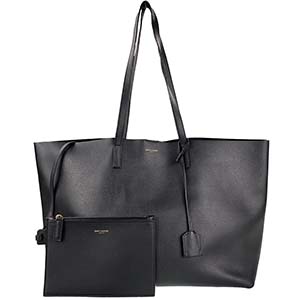 サンローラン ショッピング トート レザー ブラック トートバッグ