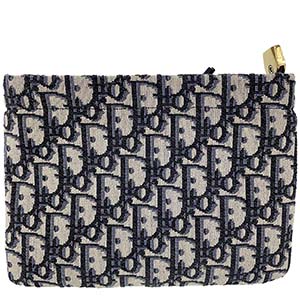 ディオール トロッター オブリーク ジャカード ブラック ポーチ