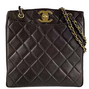 シャネル マトラッセ 29㎝ ラムスキン ブラック チェーン ショルダーバッグ